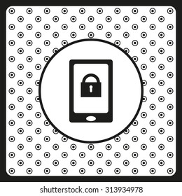 the phone is locked. icon. vector design