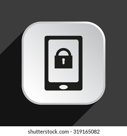 the phone is locked. icon. vector design