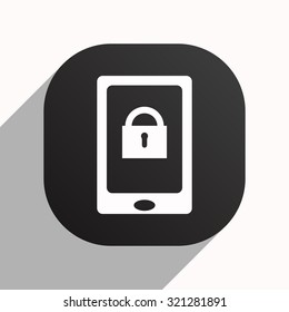 the phone is locked. icon. vector design