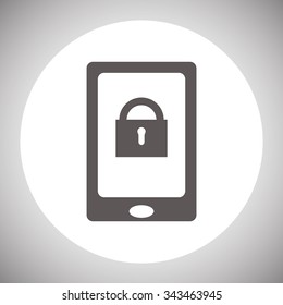the phone is locked. icon. vector design
