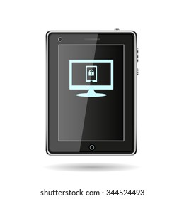 the phone is locked. icon. vector design