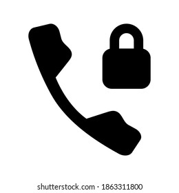 Phone locked icon vector isolated on white background