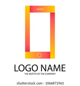 Phone logo. Logo of smartphone, mobile phone