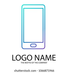 Phone logo. Logo of smartphone, mobile phone