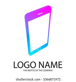 Phone logo. Logo of smartphone, mobile phone