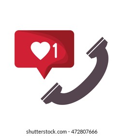 phone mail message email send communication icon. Colorful design. Vector illustration