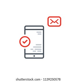 Phone Mail OK Icon