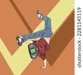 A Phone Man do Breakdance