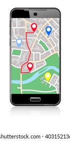 Phone Map -  Pointer Icon Cell Smart Mobile