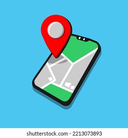 phone maps location vector illustration