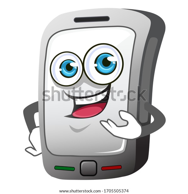 Phone Mascot Cartoon Vector Stock Vector (Royalty Free) 1705505374 ...