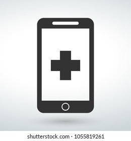 Phone medical icon Vector