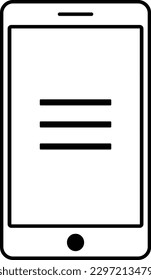phone menu list option order Outline