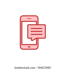Phone with message