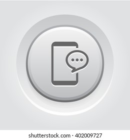 Phone Message. Button Design.