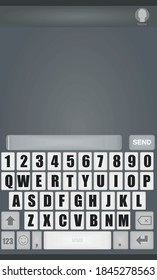 Phone message chat. vector illustration