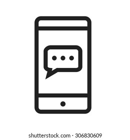 Phone, message, communication icon vector image. Can also be used for business, finance, technology, economics and accounting. Suitable for web apps, mobile apps and print media.