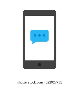 Phone, message, communication icon vector image. Can also be used for business, finance, technology, economics and accounting. Suitable for web apps, mobile apps and print media.