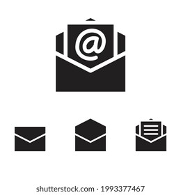 Phone message for corporation sign. mailbox or newsletter receive information for web and business design. Solid icon, mail envelope icon vector. Vector illustration. Design on white background. EPS10