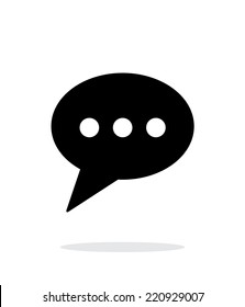 Phone message icon on white background. Vector illustration.