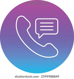Phone Message vector icon. Can be used for printing, mobile and web applications.
