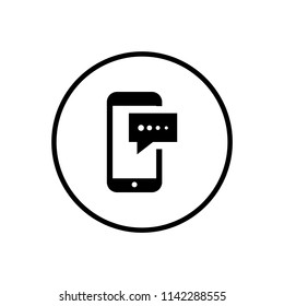 Phone or Mobile Chat Icon