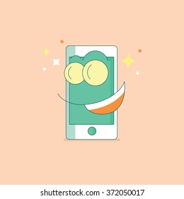 Phone mobile face smile