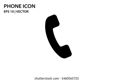 Phone mobile flat vector icon. Isolated phone cell button device design. Phone call handset illustration. Telephone vector isolated element for support, operator, service, web, site. Phone design