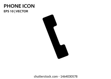 Phone mobile flat vector icon. Isolated phone cell button device design. Phone call handset illustration. Telephone vector isolated element for support, operator, service, web, site. Phone design