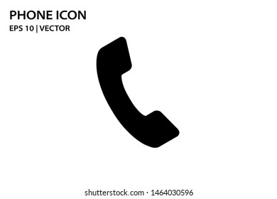 Phone mobile flat vector icon. Isolated phone cell button device design. Phone call handset illustration. Telephone vector isolated element for support, operator, service, web, site. Phone design