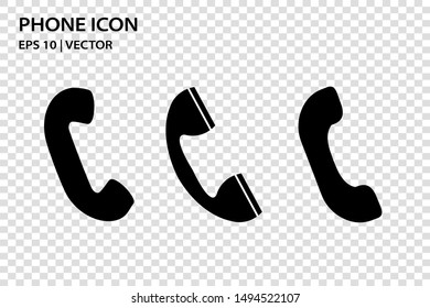 Phone mobile flat vector icon set for website, support, operator, business, service, site. Isolated telephone cell button design collection device. Gadget template handset illustration object