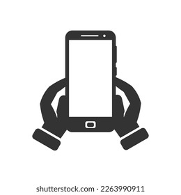 Phone mobile icon. Digital smarthone vector ilustration.