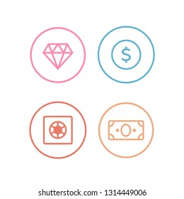 Phone or mobile payment. Pay online vector signs. Tax and finance icons vector set