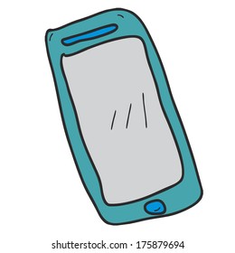 phone mobile smart touch vector smartphone screen hand cell tablet illustration technology