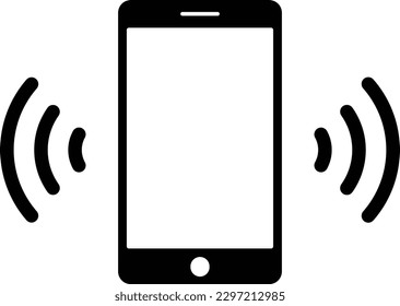 phone mobile smartphone alarming ringing Outline