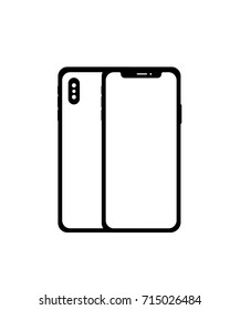 Phone, mobile, smartphone icon isolated on white