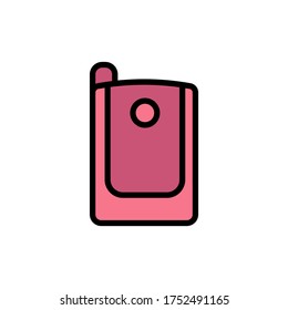Teléfono, móvil, icono de tecnología. Color simple con elementos de vector de contorno iconos de comunicación para ui y ux, sitio web o aplicación móvil
