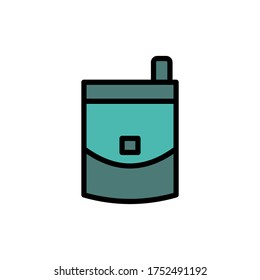 Teléfono, móvil, icono de tecnología. Color simple con elementos de vector de contorno iconos de comunicación para ui y ux, sitio web o aplicación móvil