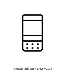 Teléfono, móvil, icono de tecnología. Línea simple, contorno vectorial elementos de iconos de comunicación para ui y ux, sitio web o aplicación móvil