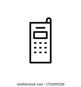Teléfono, móvil, icono de tecnología. Línea simple, contorno vectorial elementos de iconos de comunicación para ui y ux, sitio web o aplicación móvil
