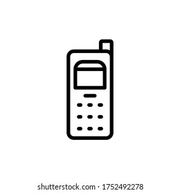 Teléfono, móvil, icono de tecnología. Línea simple, contorno vectorial elementos de iconos de comunicación para ui y ux, sitio web o aplicación móvil