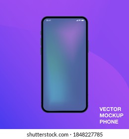 Phone mockup 2020 glow color for banners and presentations 