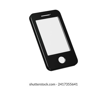  Ilustración de 3d en el teléfono
