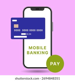 Telefon-Mockup Anzeige Mobile Banking-Schnittstelle mit Modern Finance Bildschirm