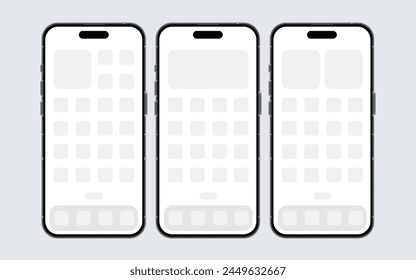 Phone mockup, Smatphone temlate, Telephone app mock, Mobile shape, Simple mobilephone mock up