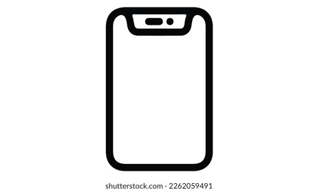 Phone model ten version icon. Flat vector graphic.