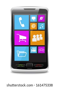 Phone with modern operating system.