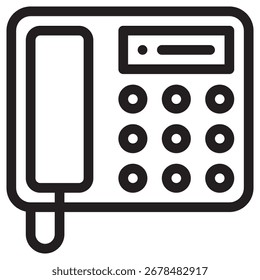 Icono de Vector moderno del teléfono – Plantilla mínima del símbolo de la ilustración para el diseño móvil del UI del App del Web