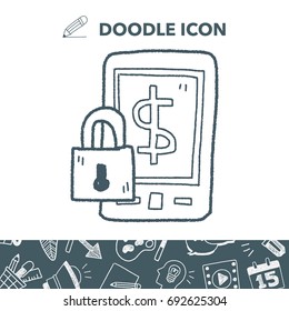 phone money safe doodle