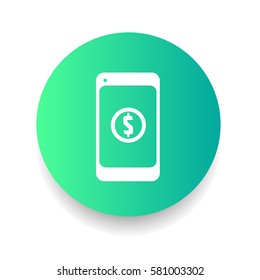 Phone Money.Vector Illustration